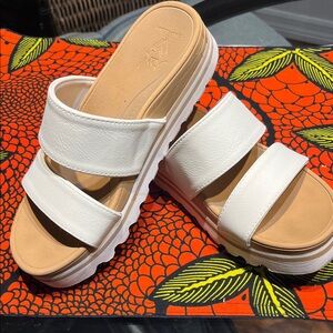 Reef White Double Strap Sandals